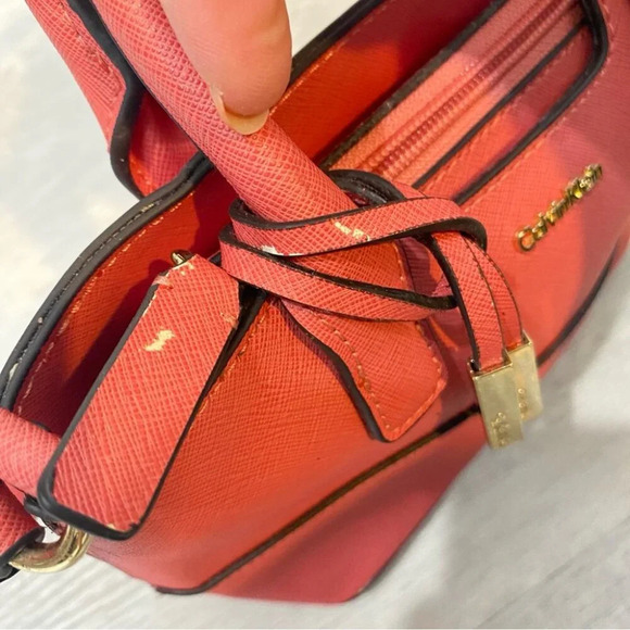 Calvin Klein Small Tote Crossbody Purse in Baby Pink - Picture 13 of 15